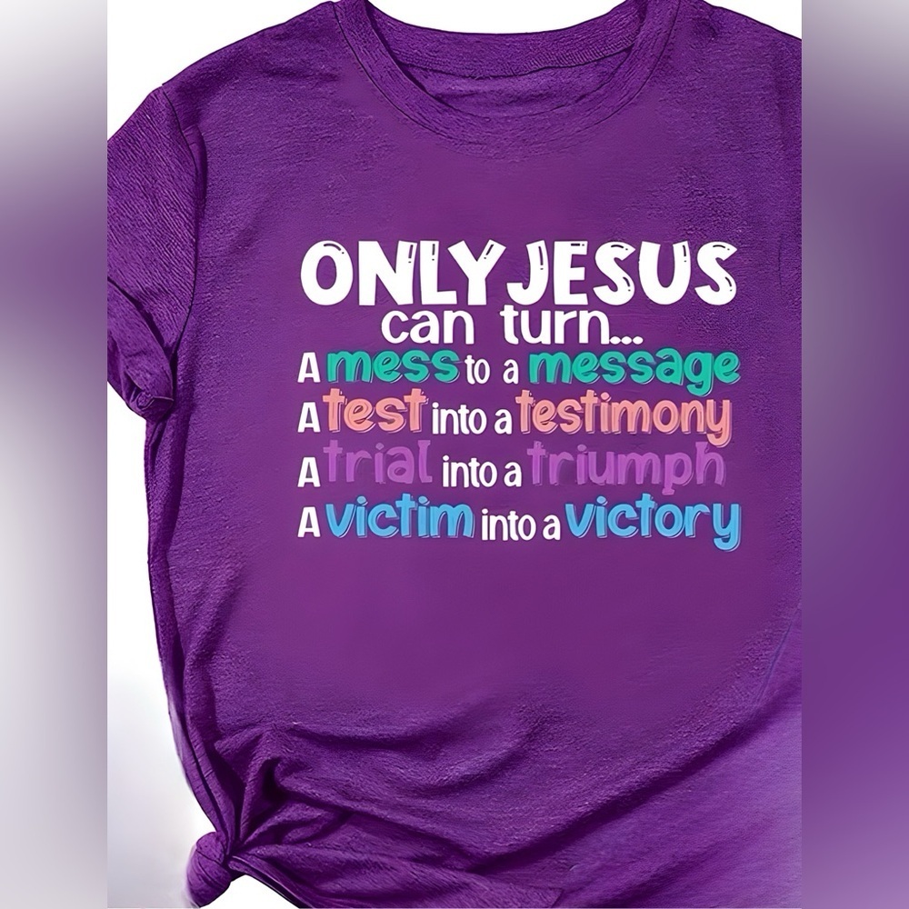 Purple “Testimony” Tee - Picture 3 of 3